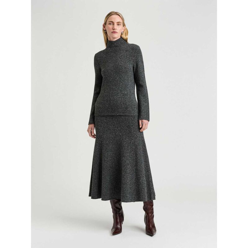 Veronika Maine Boucle Knit Skirt image number 7